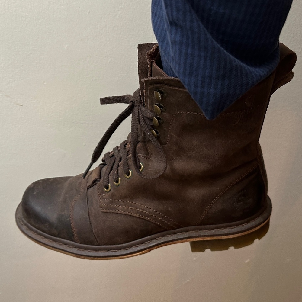 Dr. Martens Dark Brown Men’s Leather Boots